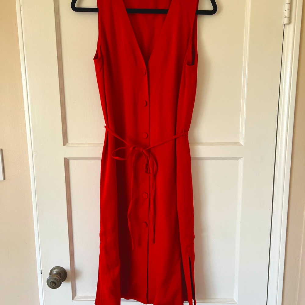 Theory red dress, perfect condition